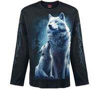 WOLF GUARDIAN - Longsleeve T-Shirt Black