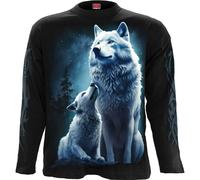 Spiral - WOLF GUARDIAN - Longsleeve T-Shirt Black