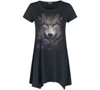 Spiral Wolf Roses T-Shirt black XL