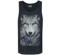 Spiral Wolf Roses Tanktop black L