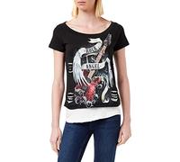 Spiral Women's F710 - Tops Short Sleeve T Shirt, Black, M UK