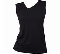 Spiral Women's GOTHIC ROCK - Gathered Shoulder Slant Vest Black | Size: 2XL Spiral Black 2XL