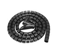 spiral wrap, 1 Meter Cable Wire Wrap Organizer 16mm 22mm 28mm 32mm ID Spiral Tube Winder Storage Pipe Cord Protector(Black,CLIP)