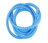 Spiral Wrap 2 Meter Pipe Wire Protective Sleeve 8mm 10mm 12mm 14mm 16mm Spiral Wrap Sleeving Tube Flame Retardant Cable Sleeves Band Winding Tubing Cover(Color:Blue,Size:10mm inside diameter)