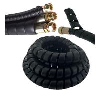Spiral Wrap Cable Protector 2" OD x 10' Pre-Cut Lengths - Safe Hose Protector to Avoid Wear and Extend Life for Hydraulic Pneumatic Hoses