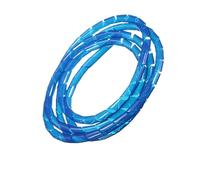 Spiral Wrap Cable Tidy Sleeves Protector, Pipe Protector Sleeving Tube Cable Line Band Winding Wire Sleeves Diameter 6mm 8mm wraps cable(Red,1 Meter ID 4.0mm)(Blue,1 Meter ID 4.0mm)