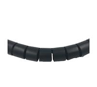 Spiral Wrap Cable Tube, 1/3/5/10Meter Line Flexible Spiral Cable 8/10/12/16/22/28/32/42mm PE Tube Organizer Storage Pipe Cord Protector Cable(Black,12MM10M WITH CLIP)