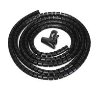 Spiral Wrap Cable Tube, Cable Tidy Tube Spiral Wrap Protector 1m 8mm 0.6mm Multicolor(Black 8mm)