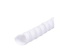 Spiral Wrap Cable Tube, Flexible Spiral Cable Wrap Multicolor ID 8-45mm 5m Line Organizer Pipe Protection(White,ID 18mm)