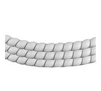 Spiral Wrap Cable Tube, Flexible Spiral Cable Wrap Protector 2 meters Multicolor Multiple Sizes Flame Retardant(White,20mm X 2 Meters)