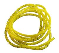 Spiral Wrap Cable Tube, Spiral Cable Wrap Tie Organizer Sheath Tube Sleeve Harness Hose Multicolor 3-30mm(Yellow Color,20mm)