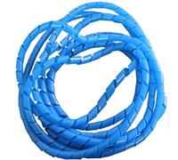 Spiral Wrap Cable Tube, Spiral Cable Wrap Tie Organizer Sheath Tube Sleeve Harness Hose Multicolor 3-30mm(Blue Color,6mm)