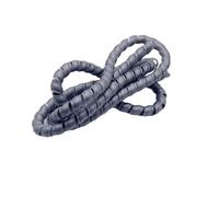 Spiral Wrap Cable Tube, Spiral Wrap Protector Cable Organizer PP Multicolor ID 14-22mm 5m(Grey,ID 20 mm 5 Meters)