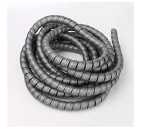Spiral Wrap Cable Wire Protector, 5 Meters Spiral Cable Organizer Protector Multicolor 8-28mm Inside Diameter(Grey,20mm inside diameter)
