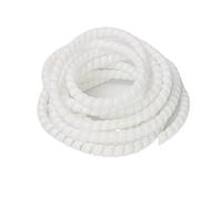 Spiral Wrap Cable Wire Protector, 5 Meters Spiral Cable Organizer Protector Multicolor 8-28mm Inside Diameter(White,20mm inside diameter)