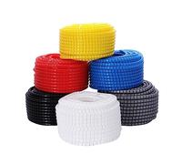 Spiral Wrap Cable Wire Protector, 5m Spiral Cable Cover Sleeve in Black and White, 8-42mm Diameter(White,32mmx5meters)