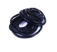 Spiral Wrap Cable Wire Protector Spiral Wrap Protector Cable Organizer PE Material 4-30mm Diameter 1-10m Length Black/White(Black,30MM-1METER)