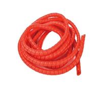 Spiral Wrap Hose Cable Protector, 5 Meters Plastic Pipe Protector Sleeve Wear Spiral Tube(Red,18mm inside diameter)