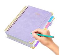 Spiral Writing College Lined - B5 Diary with Removable Divider | 300 Pages Compact Planner for Teachers Students Meeting Notes Study Homework, Notes Making Schoolwork Col
