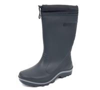 Spirale Stratos Warm Fleece Black Unisex Wellington Wellie Tie Top Boots - Size UK 8