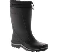 Spirale Stratos Warm Fleece Black Unisex Wellington Wellie Tie Top Boots - Size UK 6