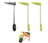 Spiralizer, 3PCS Spiral Cutter Set for Vegetables & Fruits, Stainless Steel & Plastic Potato Cutter, Manual Spiral Potato Cutters for Carrots, Cucumbers, Sweet Potatoes, Kitchen Gadgets