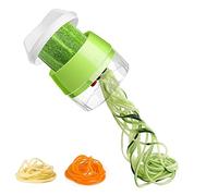 Spiralizer, 4-in-1 Handheld Vegetable Chopper, for Vegetables and Fruits, Green