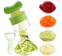 Spiralizer for Vegetables, Vegetable Spiralizer, Spiral Vegetable Courgette Spiralizer Cucumber Slicer, Spiralizer UK for Spiral Fries Sweet Potato Carrots Potatoes Zucchini Pasta Onions
