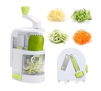Spiralizer Vegetable Slicer 4 in 1 Rotating Blades Veggie Spiralizer, Zucchini Spiral Noodle Maker with Strong Suction Cup Vegetable Cutter Slicer Spiralizer