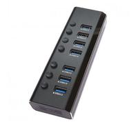 Spire External 7-Port USB 3.0 Hub, External Power, Individually Switched, LED...
