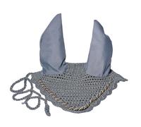 Spire Horse Soft Crochet Breathable Cotton Ear Net Hood Ear Protector Bonnets (Cob, Grey)