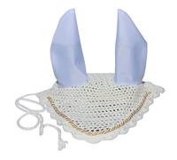 Spire Horse Soft Crochet Breathable Cotton Ear Net Hood Ear Protector Bonnets (Cob, White)