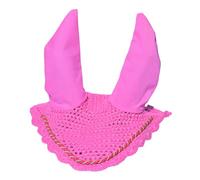 Spire Horse Soft Crochet Breathable Cotton Ear Net Hood Ear Protector Bonnets (Full, Pink)