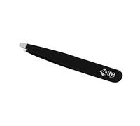 Spire Tools ® Professional Slanted Eyebrow Tweezers for Women & Men | Precision Tweezers for Facial Hair & Chin Hair | Stainless Steel Pointed Tweezer for Plucking, 8 cm