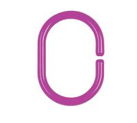 SPIRELLA 10.09732 Shower Curtain Loops Clear Plastic Multi-Coloured