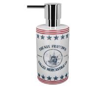 Spirella 10.17537 Soap Dispenser Tube Watermill Dispenser, Navy/Red