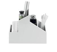 Spirella 10.19177 Skyline White Storage Bathroom Accessory, Plastic, white, 8.5 x 13 cm