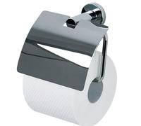 Spirella 1006424 Atlantic Chrome Accessories Range Toilet Roll Holder with Cover