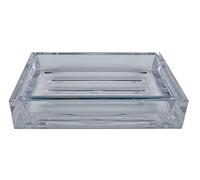 Spirella 40.05863 Crystal Clear Plastic Soap Dish 12.5 x 9 x 2,5 cm