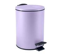 Spirella - Adelar Pedal Bin - Matt Steel - Silent Slow Close Mechanism - Anti-Fingerprint Coating - Modern and Elegant Design - Matte Lavender - 3L