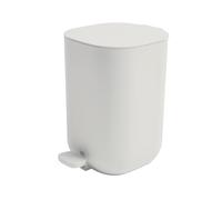 SPIRELLA - Akato 3L Pedal Bin - Ideal for Kitchen and Bathroom - White - Compact Design - Hygienic Foot Pedal - 16.4 x 21.5 x 23.4 cm - Durable and Practical