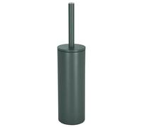 Spirella Akira Toilet Brush with Holder Steel 40 cm Dark Green | Removable inner container, replaceable brush head, stable base plate, matte surface, easy to clean