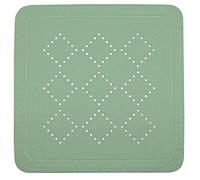 Spirella Alaska Basil Shower Mat Antibacterial Non-Slip with Suction Cups Approx. 55 x 55 cm Green