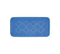 Spirella - Alaska PVC Bath Mat - Non-Slip Bath Mat with Suction Cups + Drain Holes to Prevent Mould - Electric Blue - 91 x 36 cm