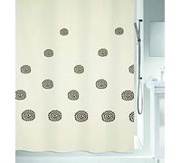 Spirella Anti-Mould Shower Curtain Tribal Anti-Bacterial Washable Waterproof Polyester/Cotton 180 x 200 cm Stripes