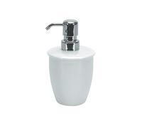 Spirella Atlanta Soap Dispenser Porcelain White Height 16.5 cm x Width 8.5 cm
