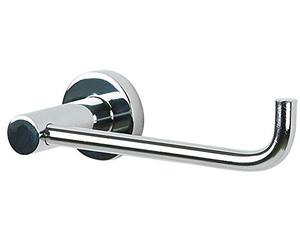 Spirella Atlantic Collection Toilet Paper Dispenser Bar 17.5 x 6.5 cm, Chrome-Plated Metal, Grey