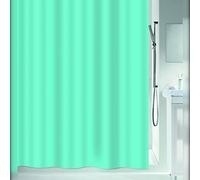 Spirella Atlas Shower Curtain 180 x 200 Plain Turquoise