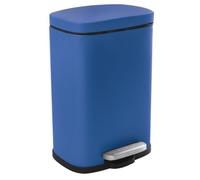 Spirella - Bathroom Pedal Bin AKIRA - Premium Stainless Steel - Easy-Close Silent Closure - Matte Royal Blue - 5L