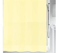 Spirella Bio Collection, Textile Shower Curtain, 180 x 200, 100% Polyester, Yellow, PEVA